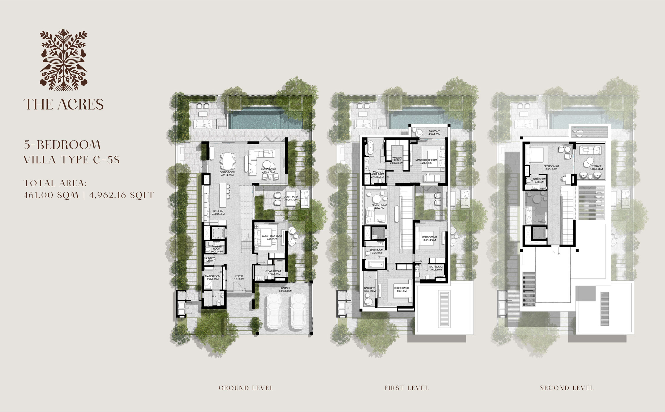 5 BEDROOMS