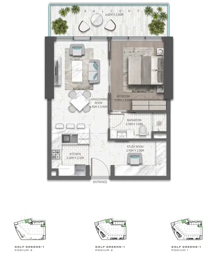 1 BR