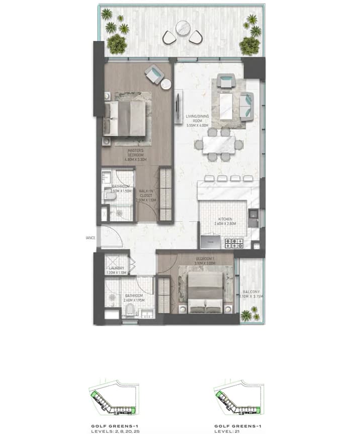2 BR